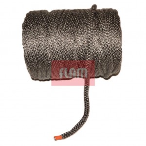 Ker. Glasvezelkoord MT ROND dia.=10mm ZWART – 100 meter